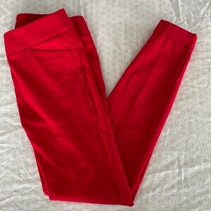 Loft Marisa Skinny Ankle Pant Red